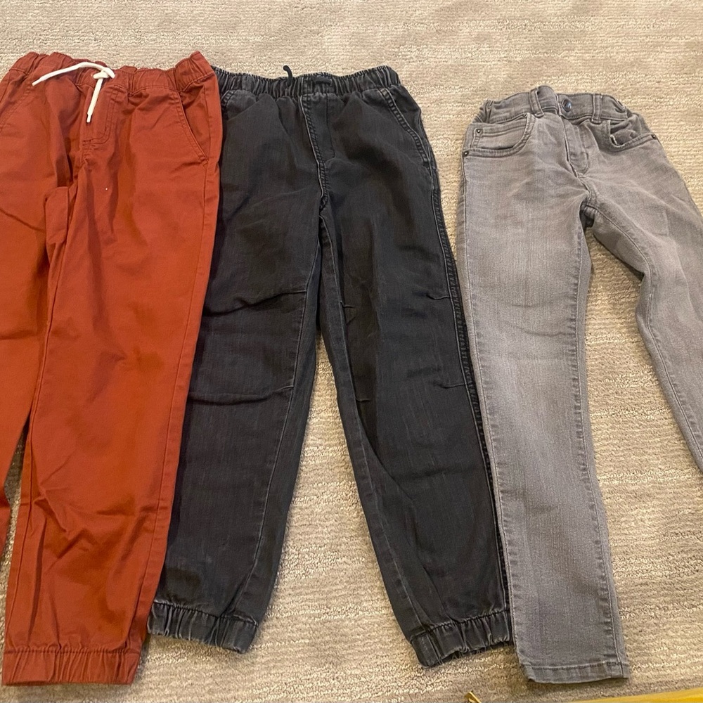 Set of Three Casual Pants boys 7